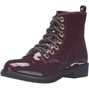 Dirty Laundry Deep Burgundy Lace Combat Boots